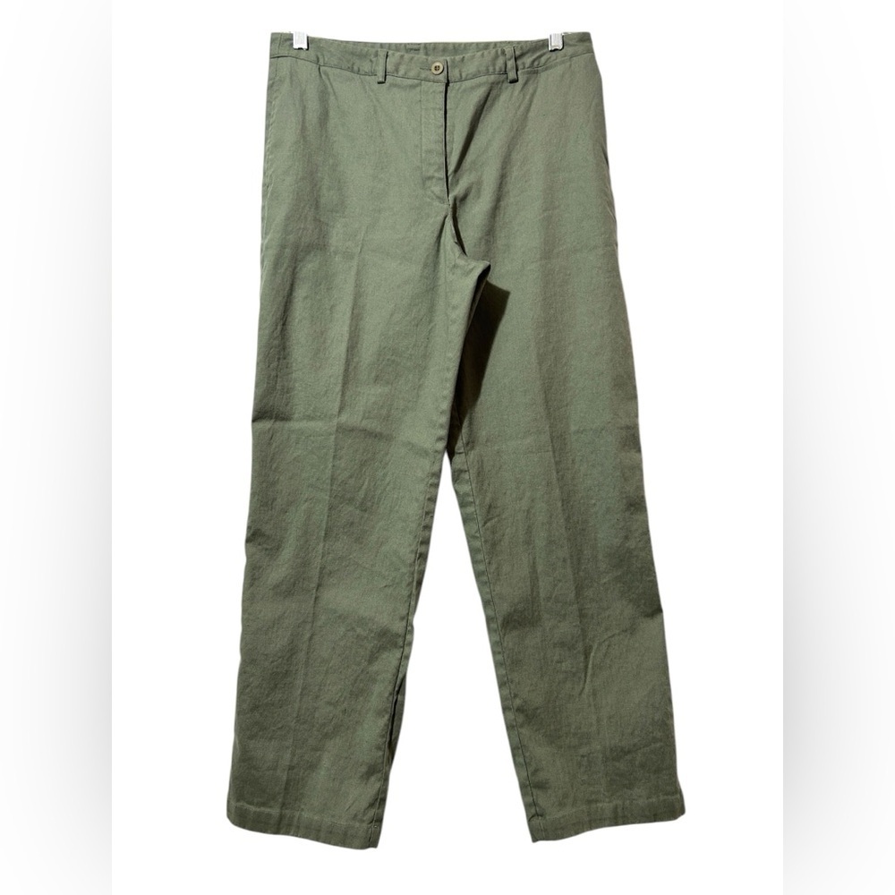 Liz Claiborne Green Trousers Classic‎ Straight-Leg